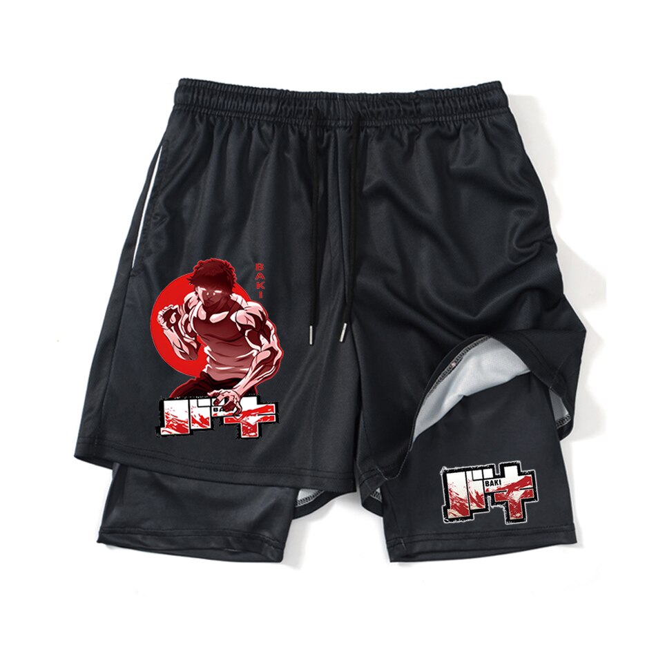 Baki Hanma Anime 2 In 1 Gym Shorts