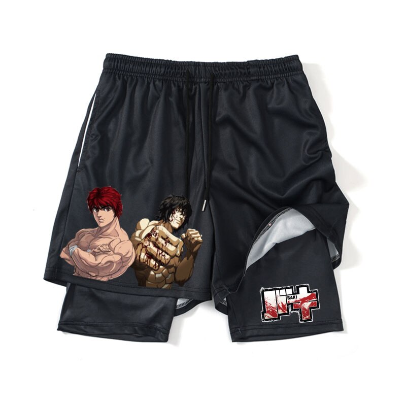 Baki Hanma Anime 2 In 1 Gym Shorts
