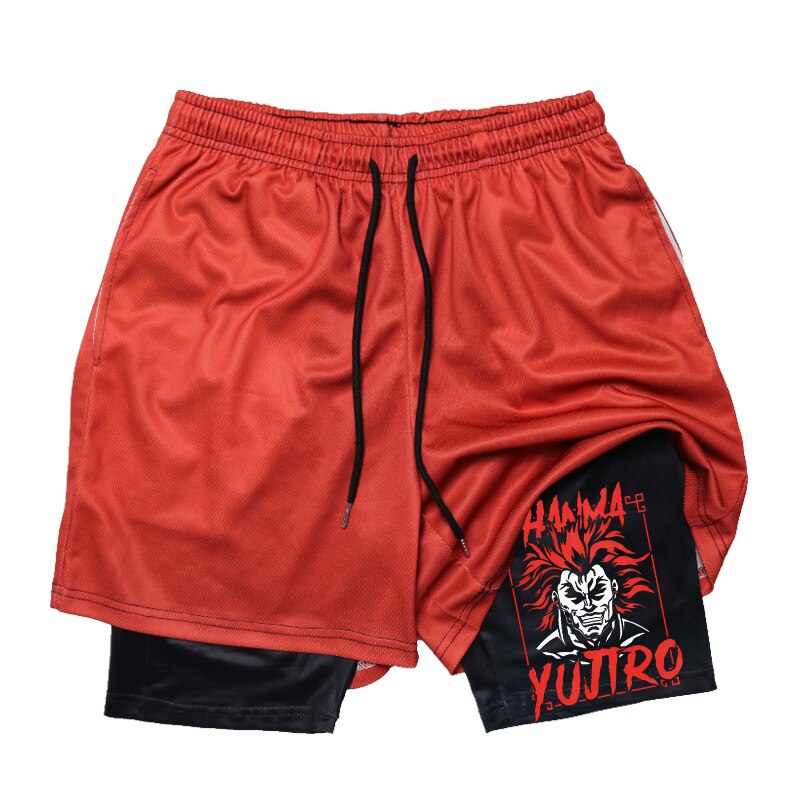 Baki Hanma Anime 2 In 1 Gym Shorts