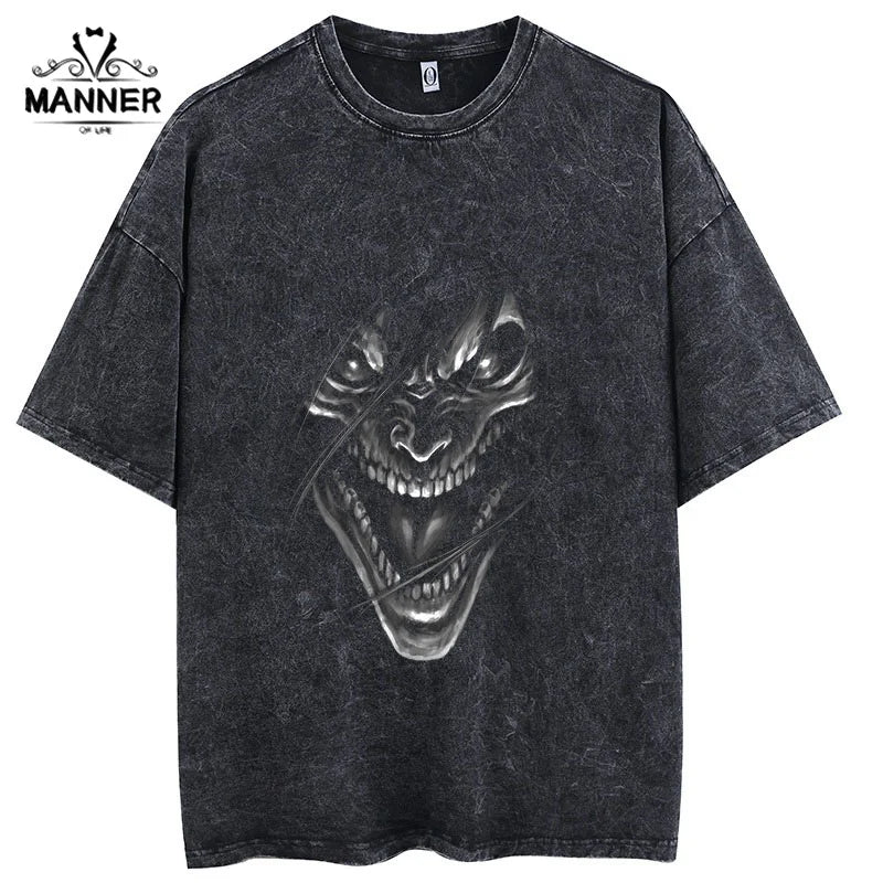 Attack on Titan Acid Wash T shirt