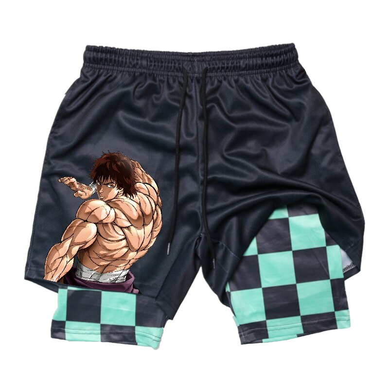 Baki Hanma Anime 2 In 1 Gym Shorts
