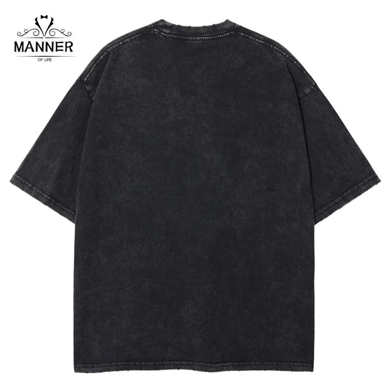 Baki Acid Washed Graphic T-Shirts