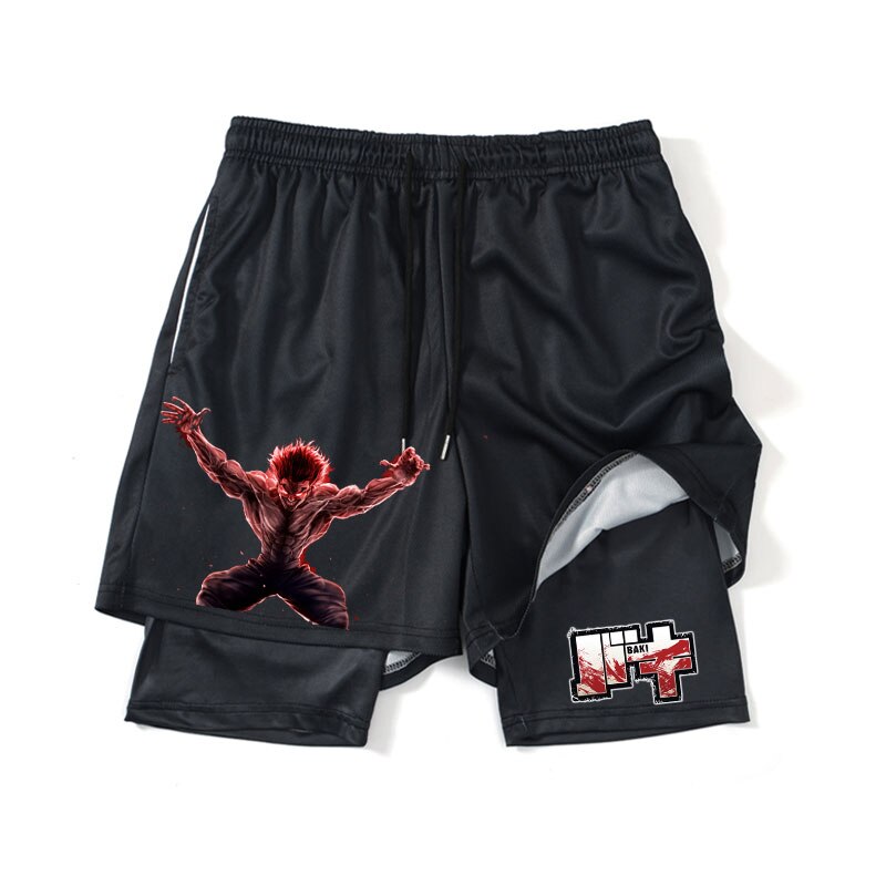 Baki Hanma Anime 2 In 1 Gym Shorts