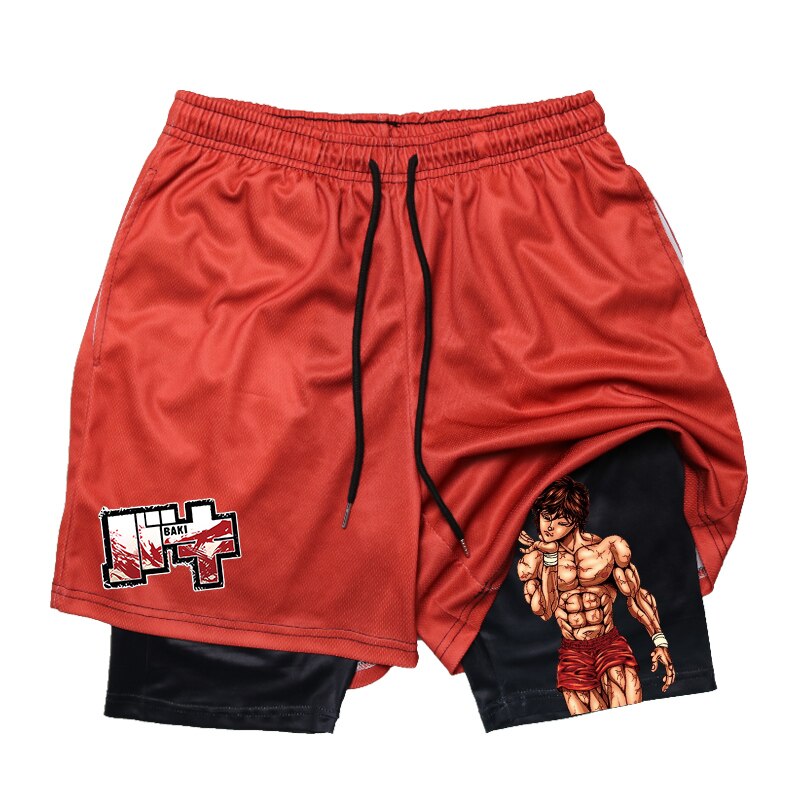 Baki Hanma Anime 2 In 1 Gym Shorts