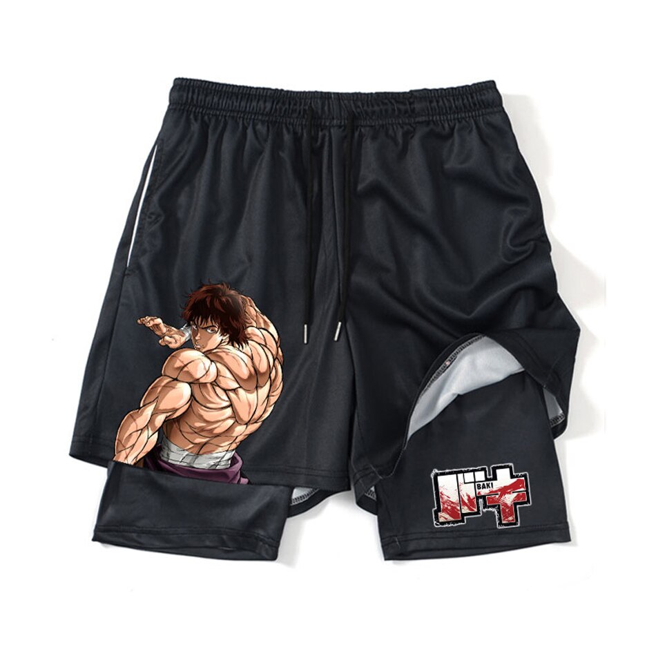 Baki Hanma Anime 2 In 1 Gym Shorts