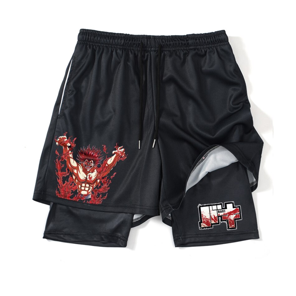 Baki Hanma Anime 2 In 1 Gym Shorts