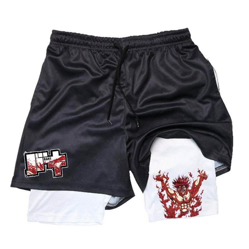 Baki Hanma Anime 2 In 1 Gym Shorts