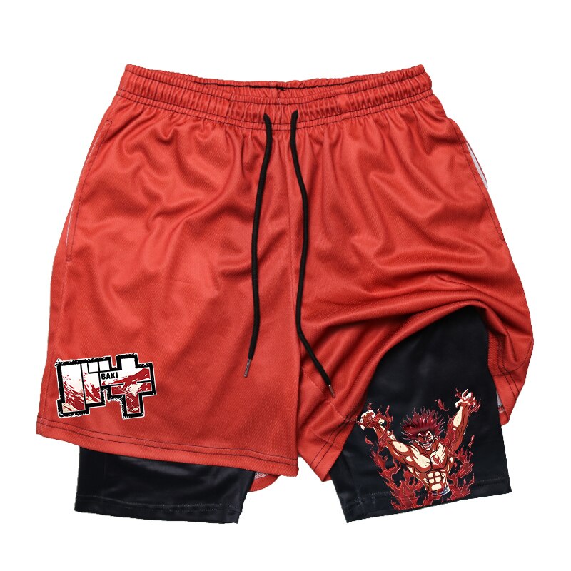 Baki Hanma Anime 2 In 1 Gym Shorts