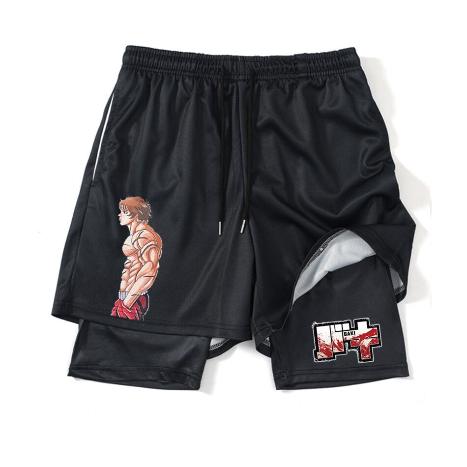 Baki Hanma Anime 2 In 1 Gym Shorts