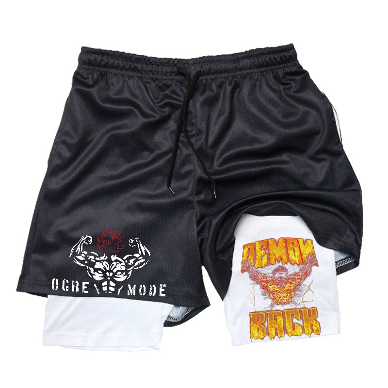 Baki Hanma Anime 2 In 1 Gym Shorts