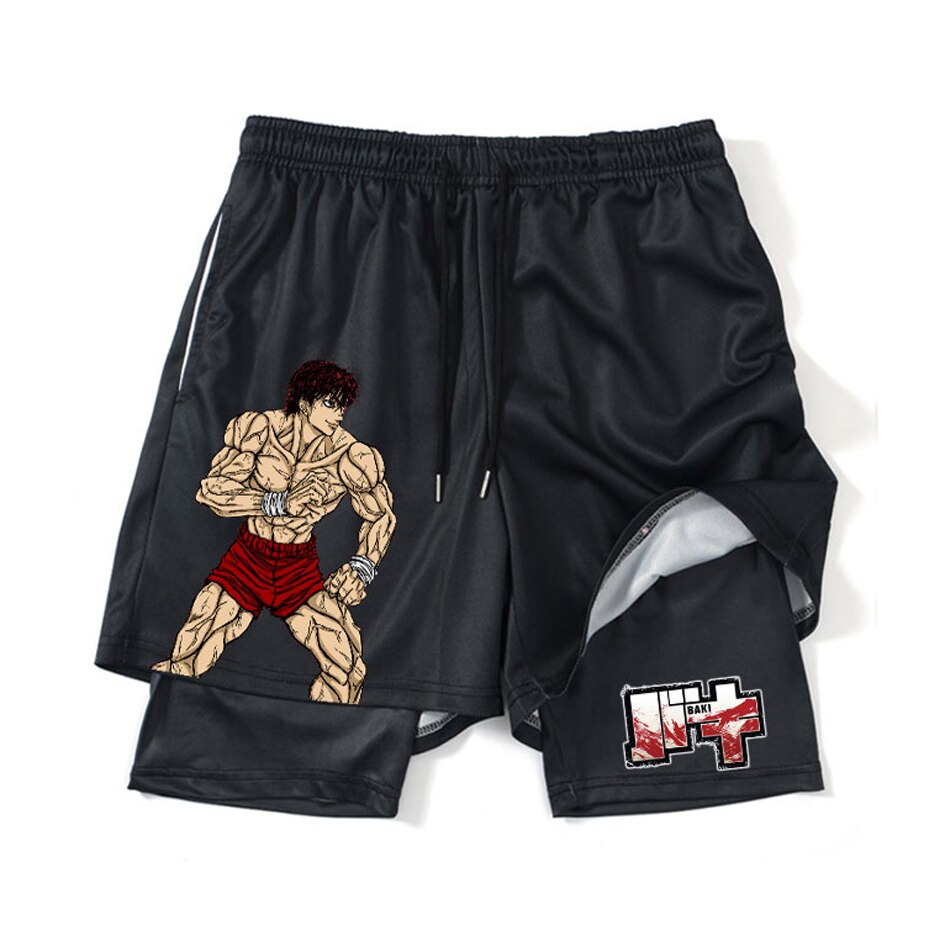 Baki Hanma Anime 2 In 1 Gym Shorts